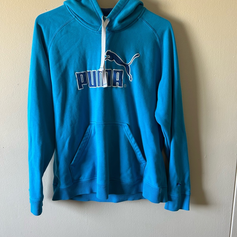 Puma Blue Sweater with Bold Logo
